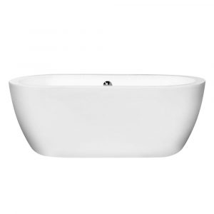 Wyndham Collection Soho 5 Ft Center Drain Soaking Tub In White intended for size 1000 X 1000