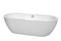 Wyndham Collection Soho 6 Ft Center Drain Soaking Tub In White intended for sizing 1000 X 1000