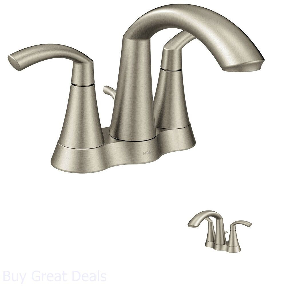 Commercial Bathroom Sink Faucets Brushed Nickel Two Handle intended for proportions 1000 X 1000