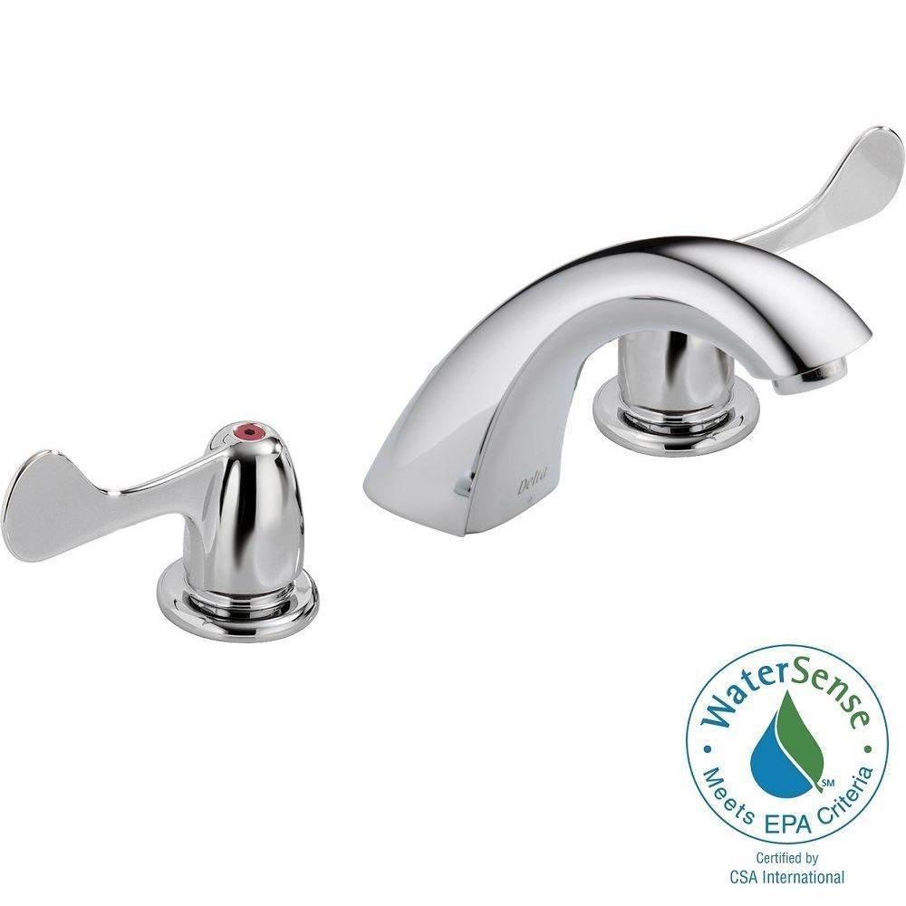 Delta Commercial 8 In Widespread 2 Handle Bathroom Faucet In Chrome with regard to measurements 1000 X 1000