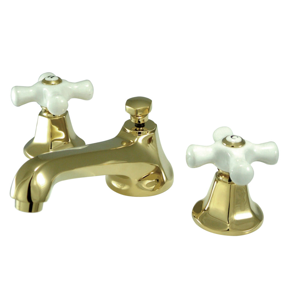 Kingston Brass Ks4462px 8 In Widespread Bathroom Faucet Polished pertaining to sizing 1000 X 1000