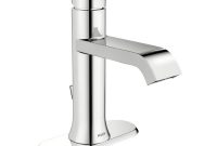 Moen Genta Single Hole Single Handle Bathroom Faucet In Chrome with regard to dimensions 1000 X 1000