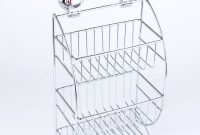 Chanovel Stainless Steel Bathroom Shelves With Robe Hook 3 Tier Bathroom Storage Basket Wall Mount Shelf Free Shipping within size 1000 X 1000