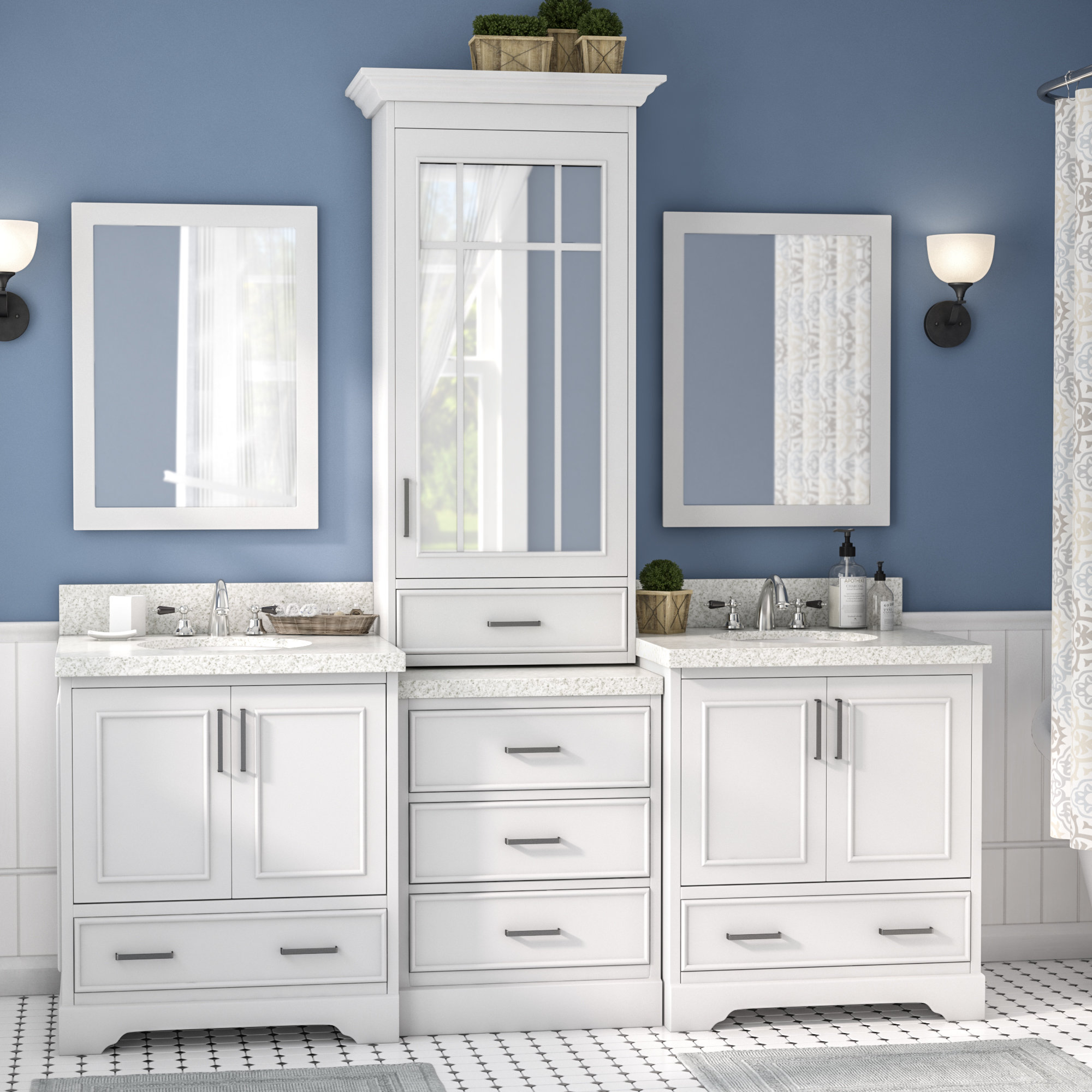 Bathroom Vanities 2 Sinks • Bathtub Ideas