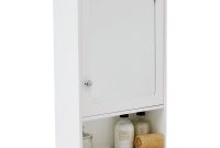 White Tongue Groove Single Mirror Bathroom Storage Cabinet inside proportions 1000 X 1000