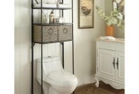 Windsor 24 In W X 715 In H X 15 In D Metal Over The Toilet Storage Space Saver With 2 Woven Baskets In Brown intended for sizing 1000 X 1000