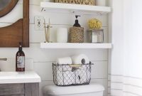 32 Best Over The Toilet Storage Ideas And Designs For 2019 in proportions 1080 X 1651