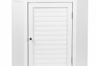 Elegant Home Fashions Simon 22 12 In W X 24 In H X 15 In D Corner Bathroom Storage Wall Cabinet With Shutter Door In White pertaining to dimensions 1000 X 1000