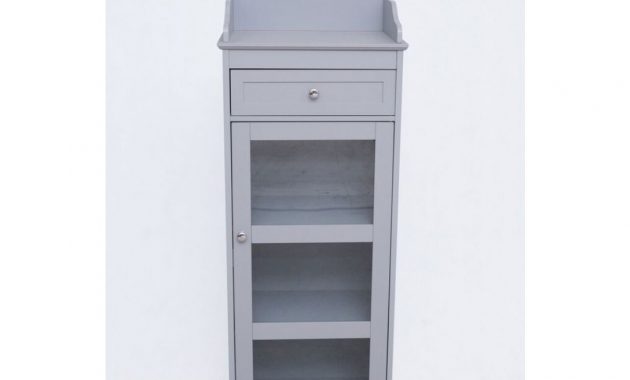 Lpd Alaska Glass Front Bathroom Storage Cabinet Grey Or White in measurements 1200 X 1200
