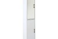 Sleek White Gloss Mirrored Tallboy Storage Cabinet with regard to size 1000 X 1000