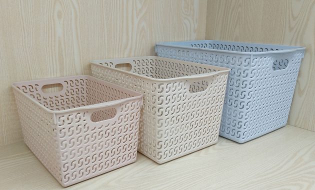 Supply Plastic Storage Baskets Bins Organizer With Handles within dimensions 1629 X 1629