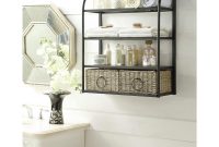 Windsor 24 In W Storage Rack With Two Baskets In Brown regarding size 1000 X 1000